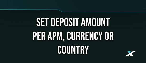Set deposit amount