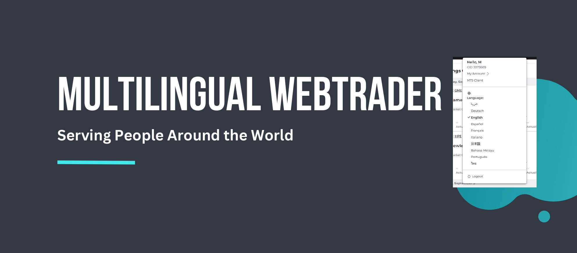 multilingual webtrader